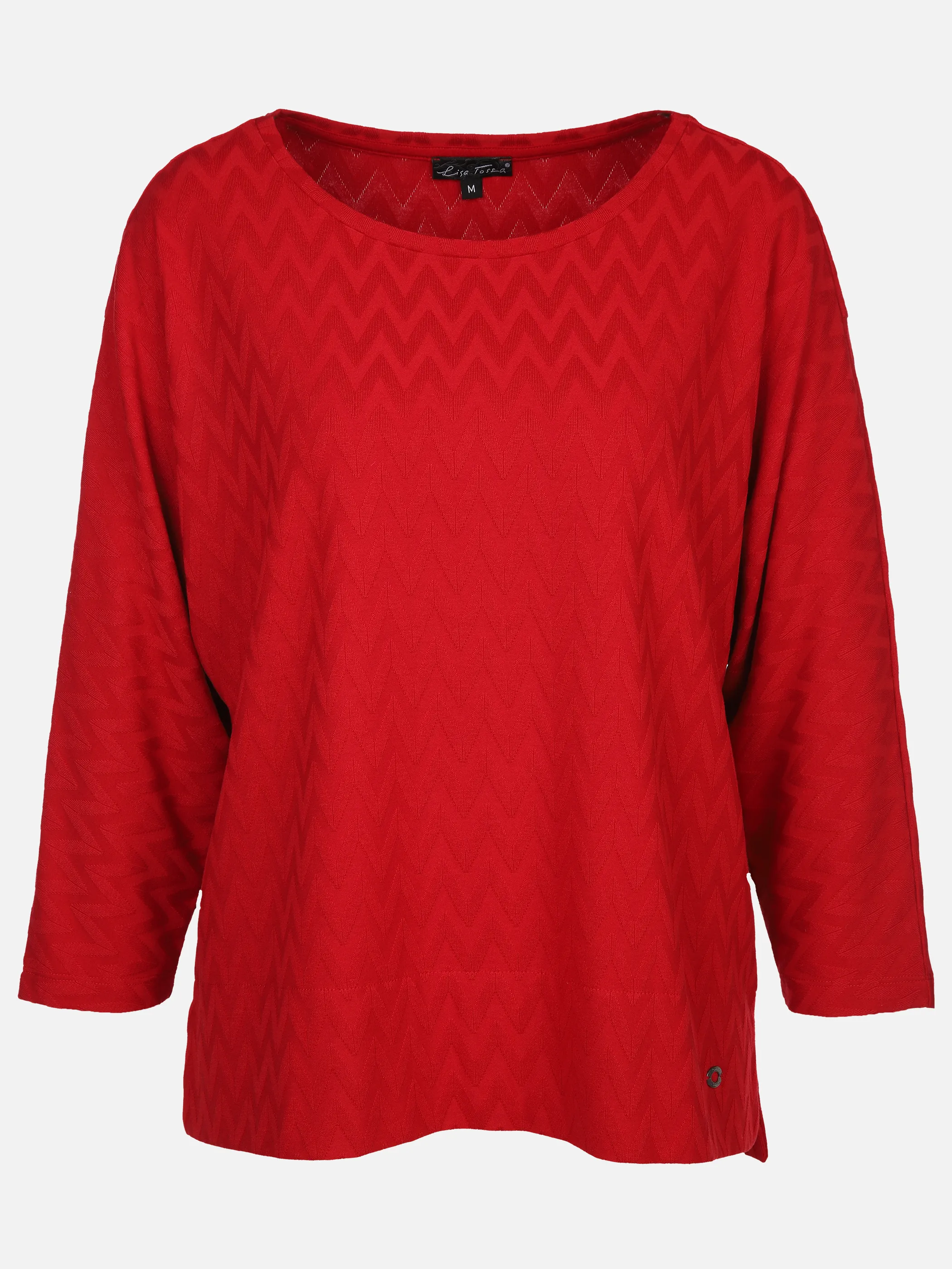Damen Jacquard Shirt mit 3/4 Arm