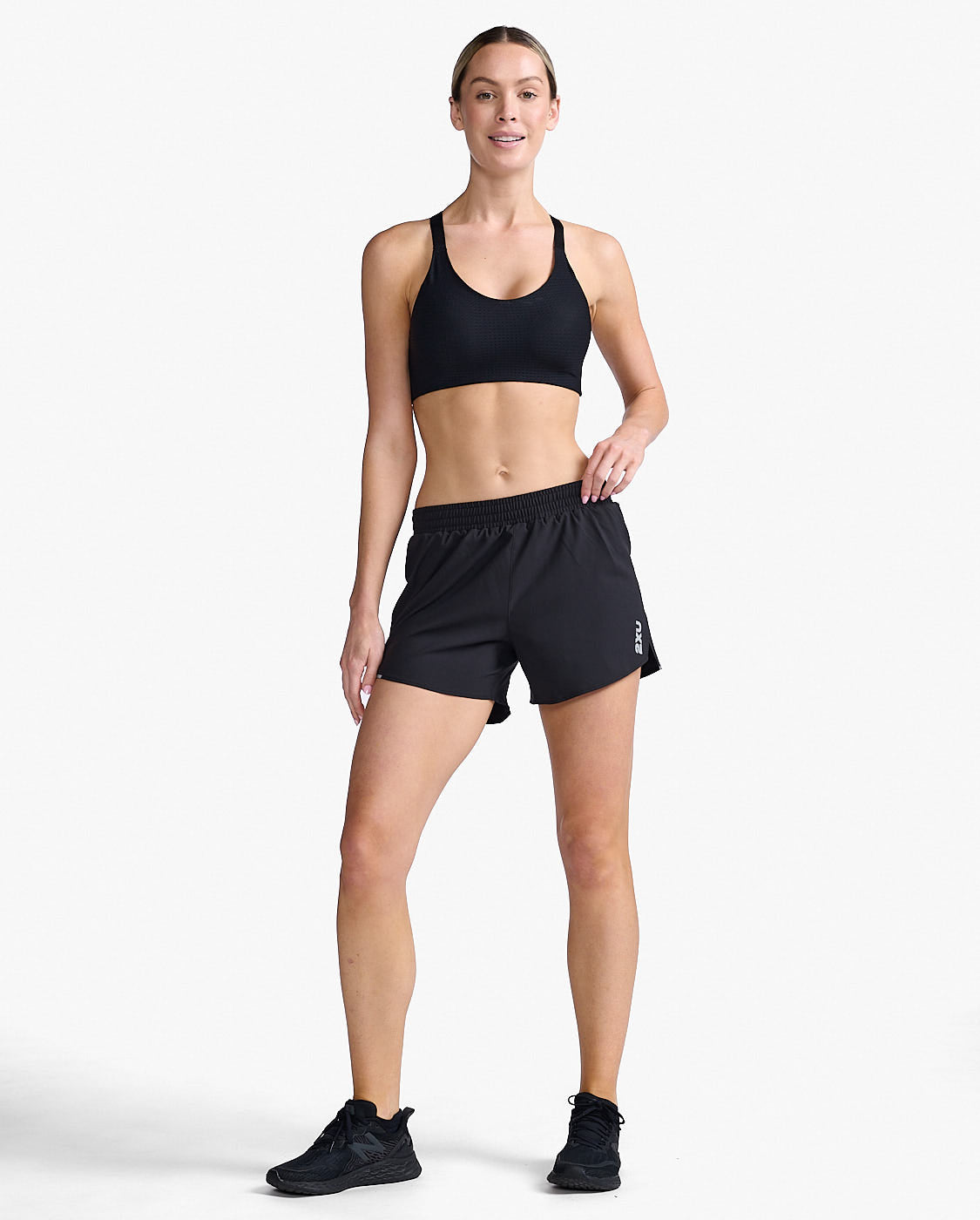 2XU Aero 5 Inch Shorts Black\Silver Reflective