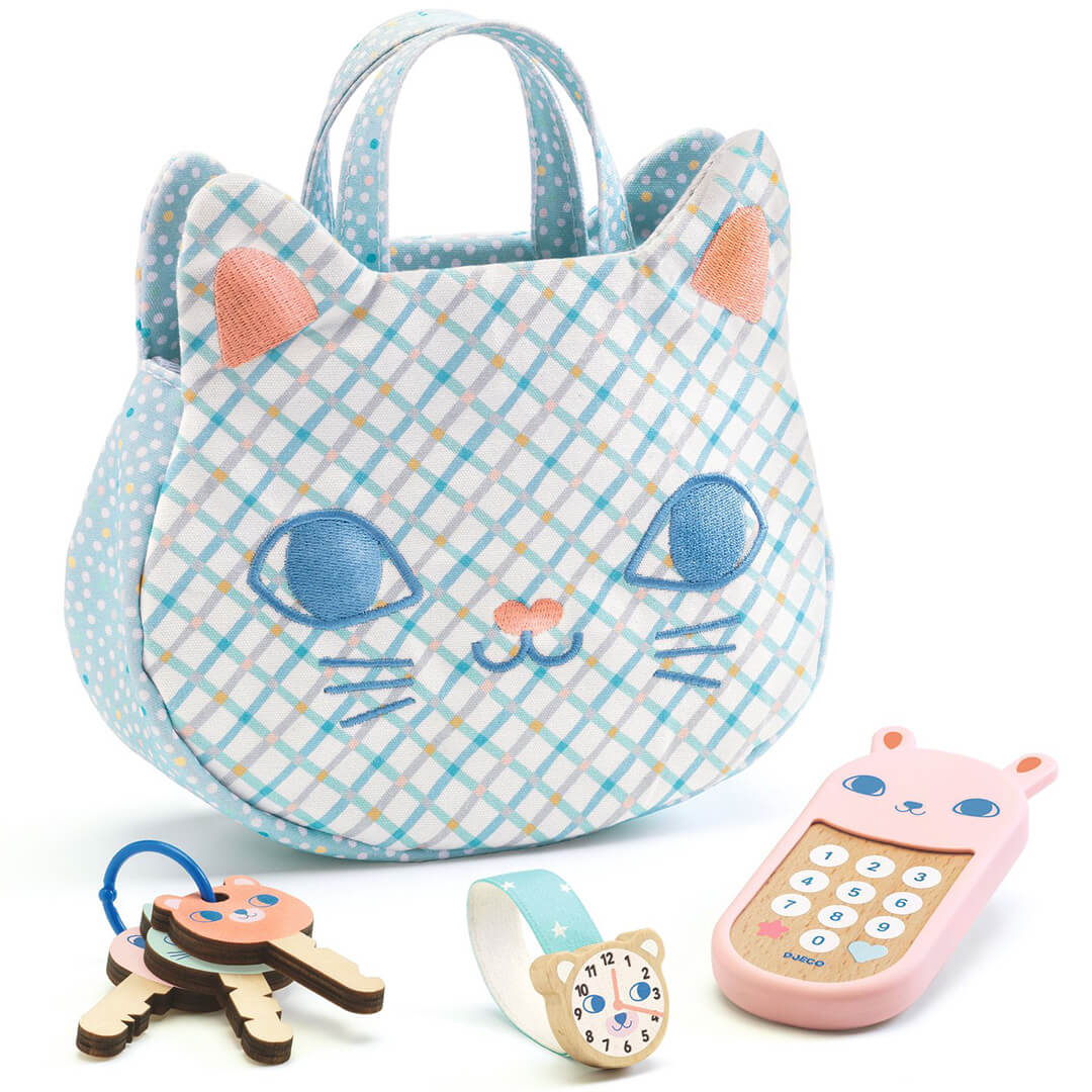 Djeco handtas met accessoires poes
