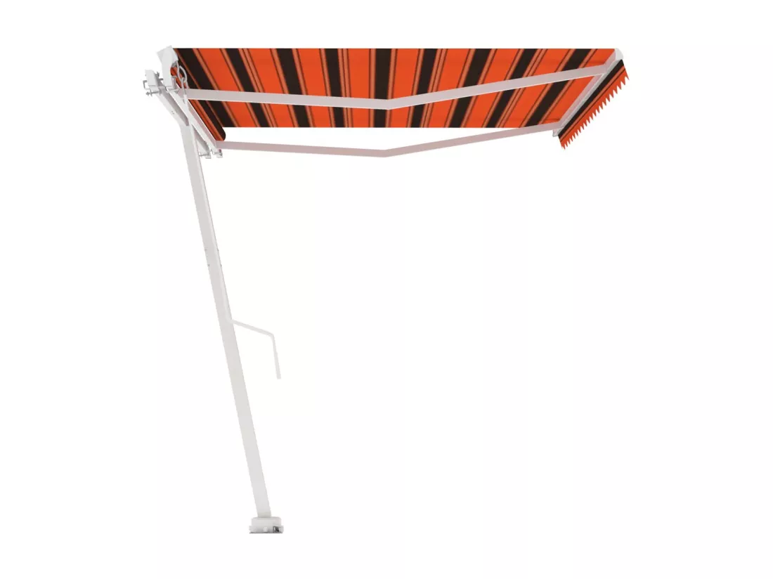 Auventanuel rétractable sur pied 450x350 Orange etarron