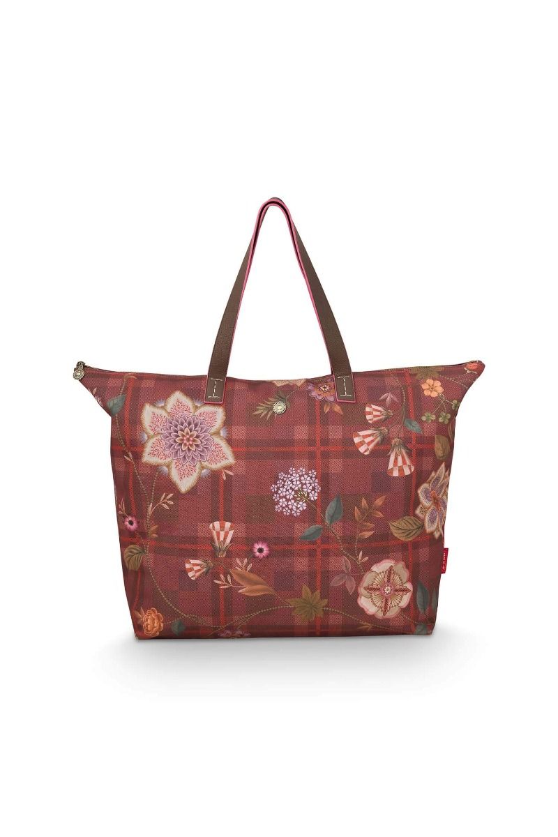 Pip Studio Tote Bag Tilda Flores Felices Red