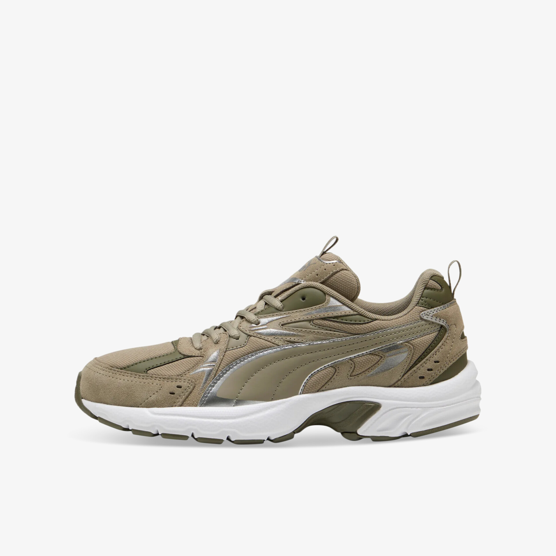PUMA Milenio Tech Suede Herren Sneaker Low grün