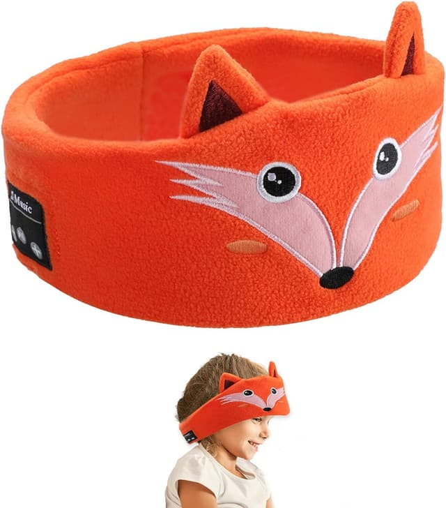Sovehovedtelefoner / sovemaske med Bluetooth høretelefoner Orange