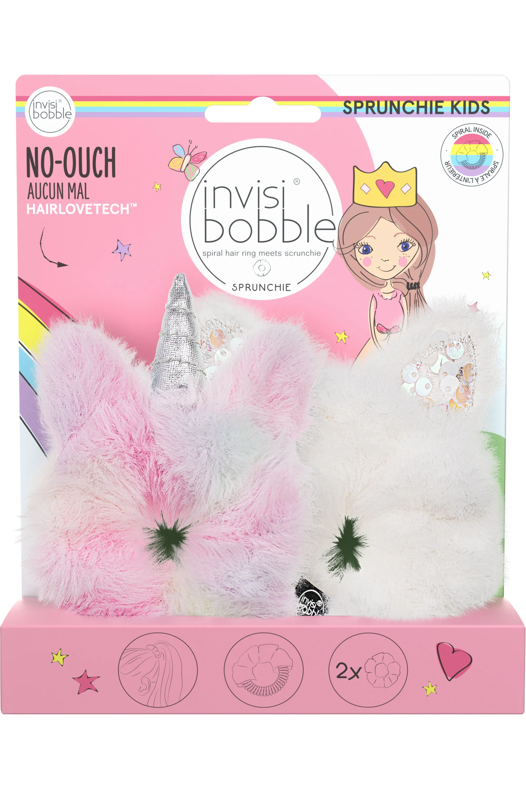 Invisibobble Duo de chouchous Licorne & Lapin Sprunchie