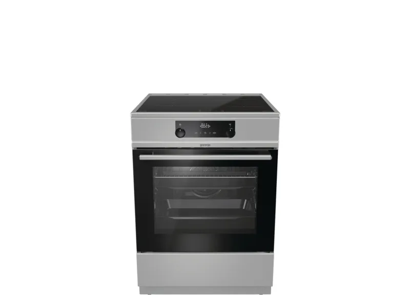 Gorenje EIT6355XPD, Fritstående komfur, Rustfrit stål, Dreje, Berøring, Rustfrit stål, Rustfrit stål, Top forside