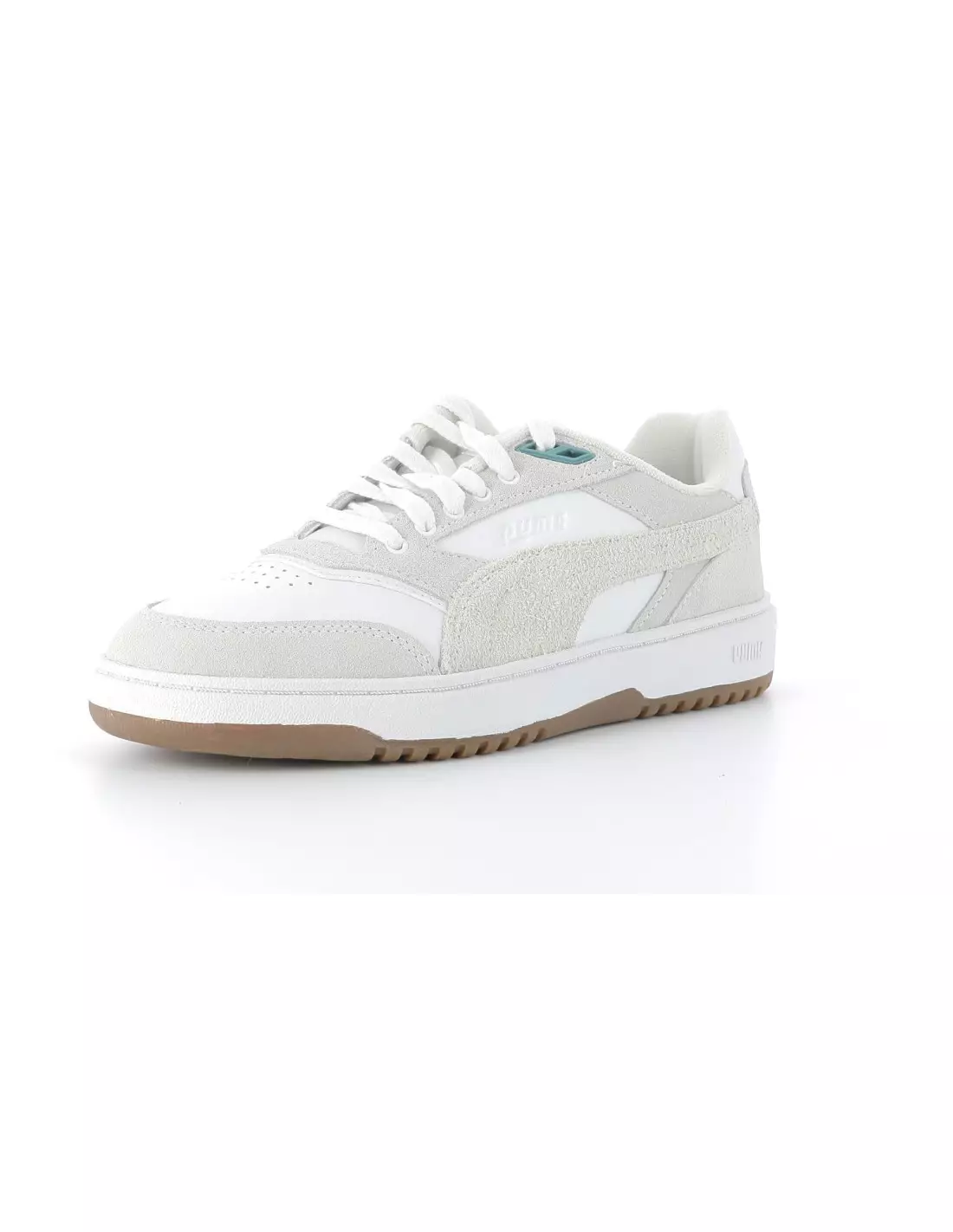 PUMA DOUBLE COURT - Baskets Blancbeige