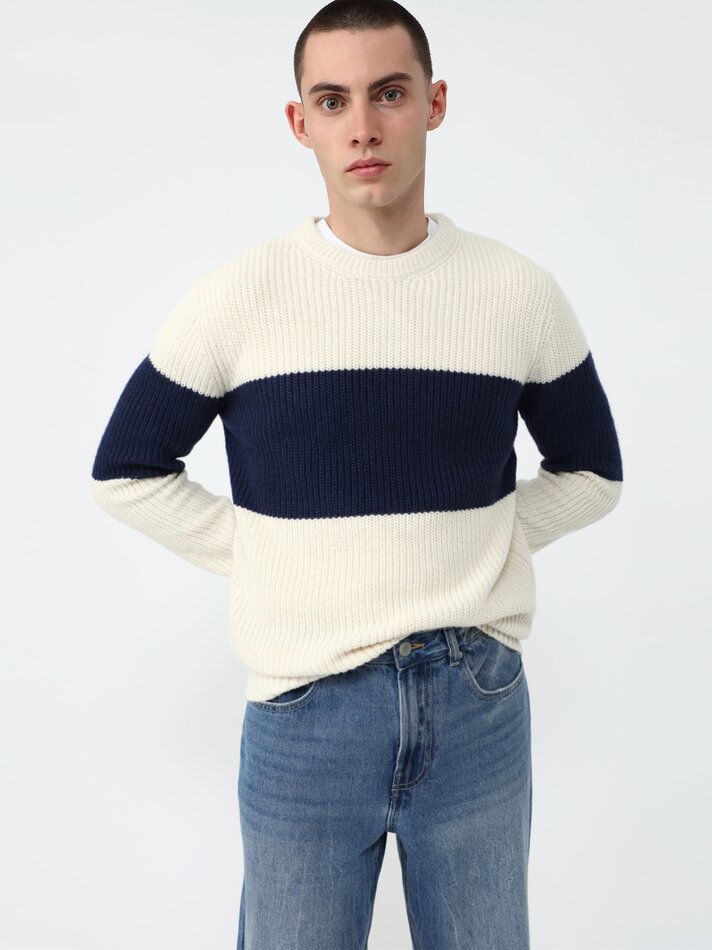 Calça jeans de corte relaxado - Índigo