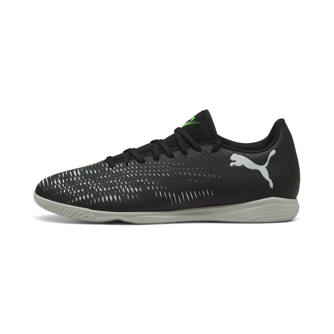 PUMA Future 8 Play Zaalvoetbalschoenen (IN) Zwart Grijs Groen