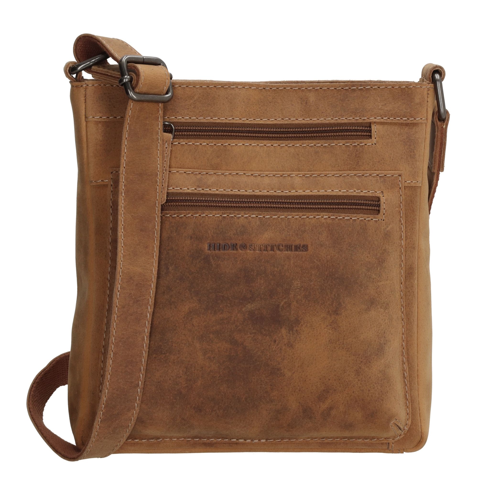 Hide & Stitches Idaho Schoudertas Bruin