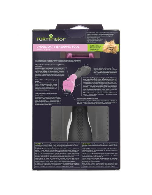Furminator Kleine Dieren - Vachtkam - Roze Small