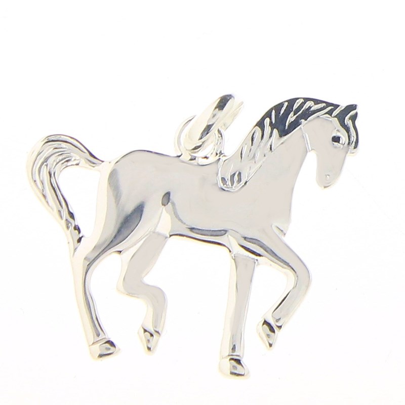 Pendentif Cheval équitation en argent 925°/00