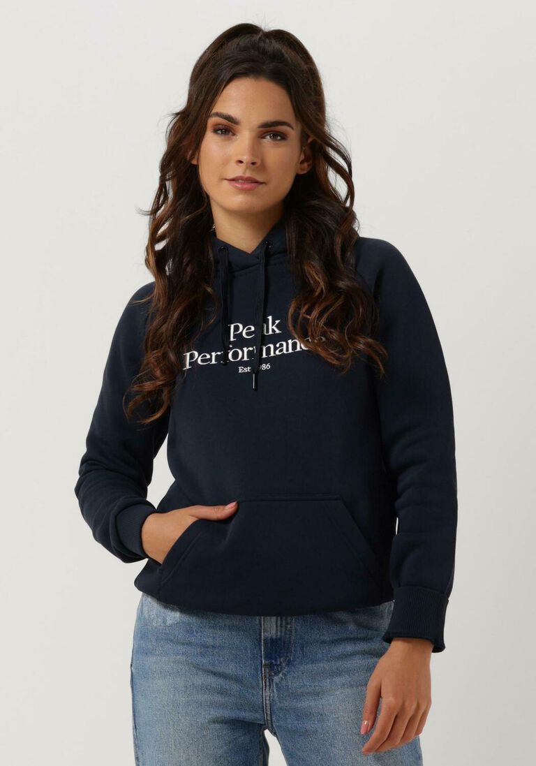 PEAK PERFORMANCE blauwe peak performance trui w original hood