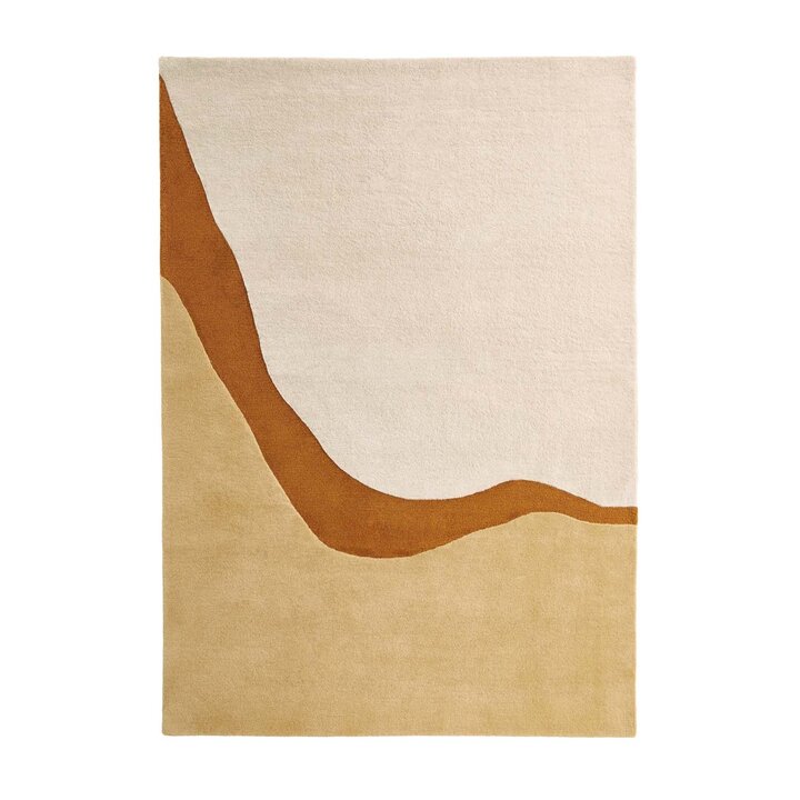 Wollen vloerkleed - Organix Goud/Creme 510