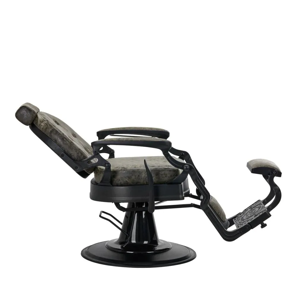 Activeshop Gabbiano barberstol President Old Leather green
