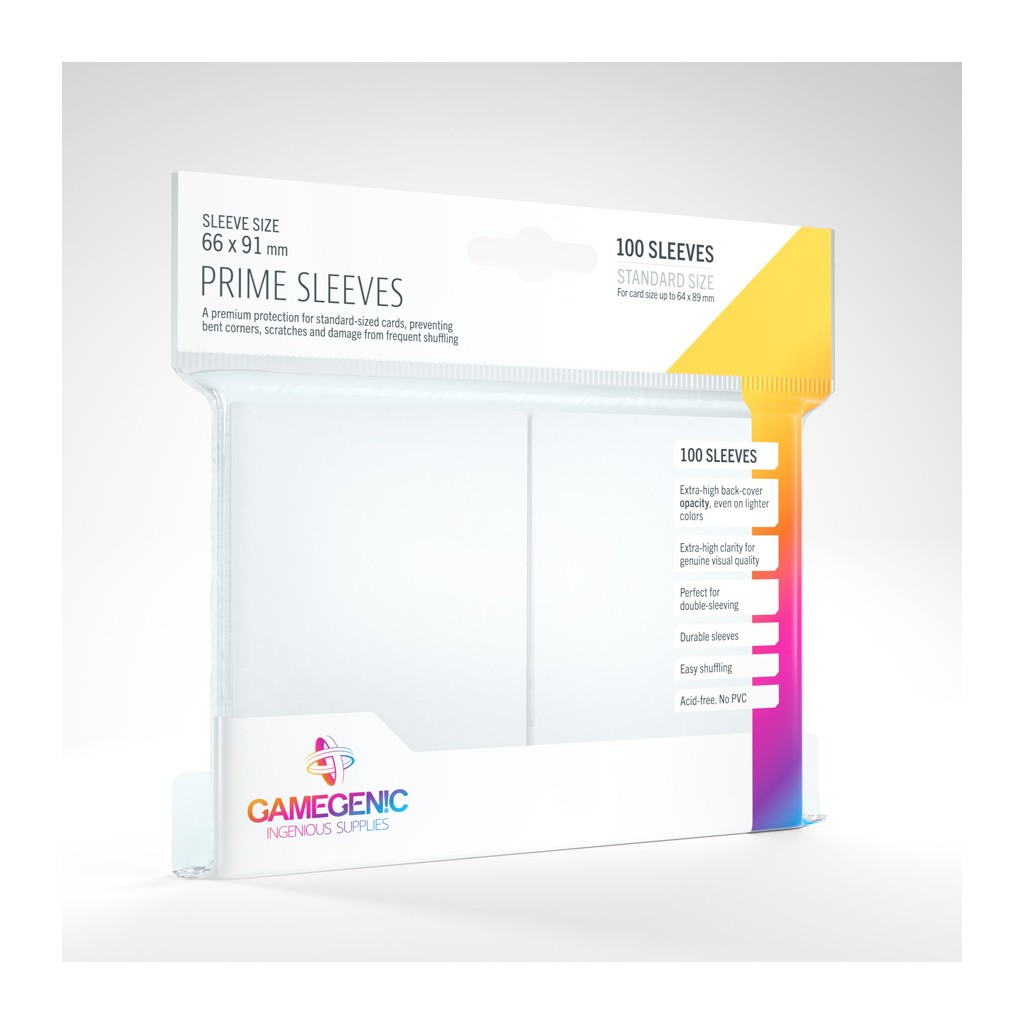 Gamegenic - 100 Prime Sleeves - 66x91
