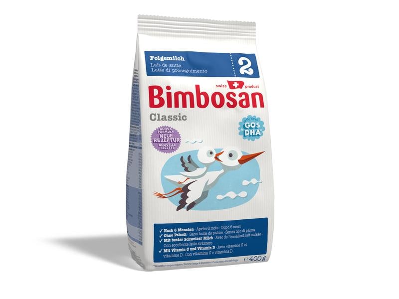 Bimbosan Folgemilch Classic 2 Auffüllpack 400 g Erstklassige Folgemilch Nachfüllung