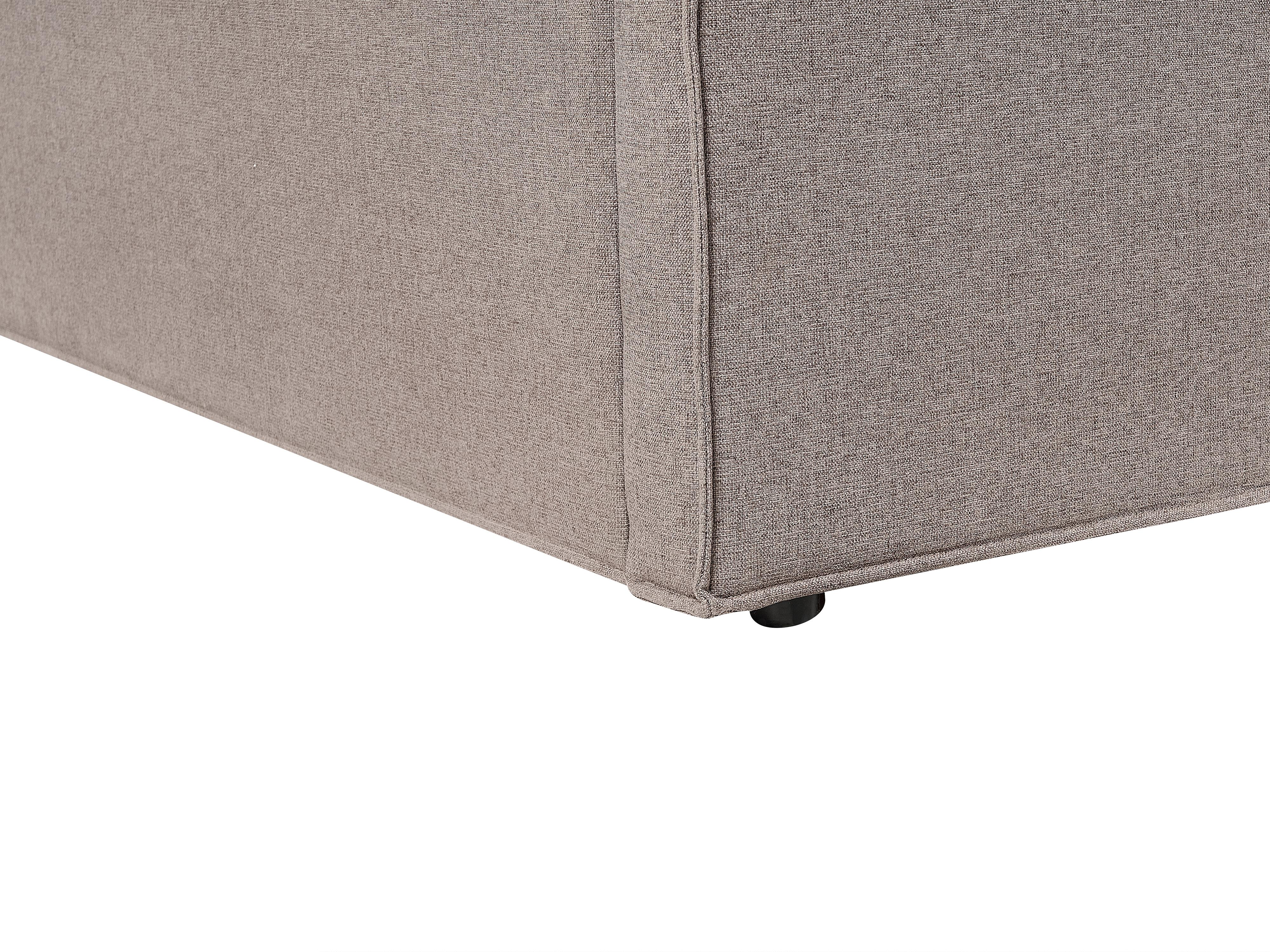 Bed met opbergruimte Stof MOISSAC 160 x 200 cm Taupe