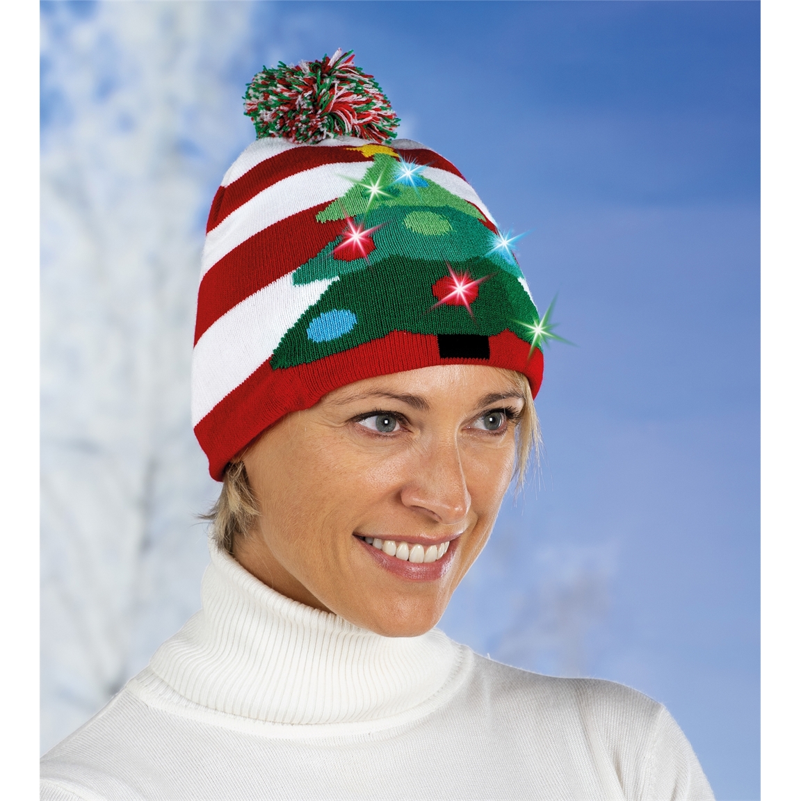 Bonnet lumineux Pain d'épices ou Sapin de Noël
