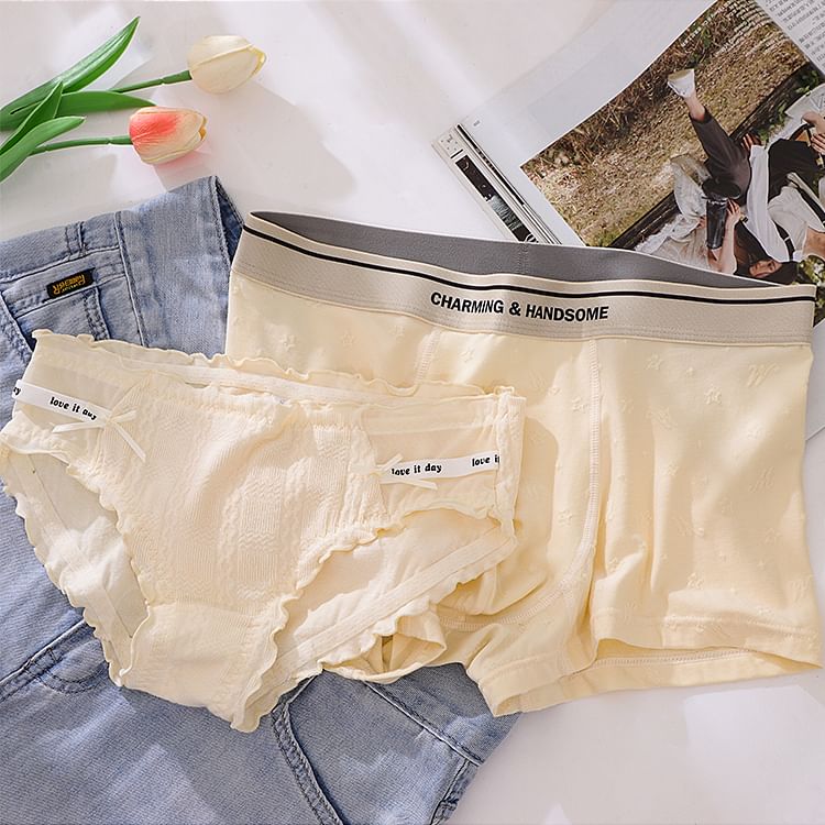 Pancherry - Koppelset: Slip met letters + Boxershort