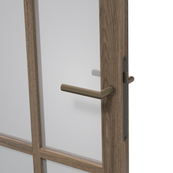 Arne & Bodil binnendeur ABE106 rook glas - donker eiken houtlook afwerking