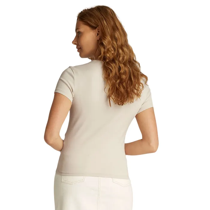 Tommy Hilfiger Essential Slim Rib-Knit Shirt Dames