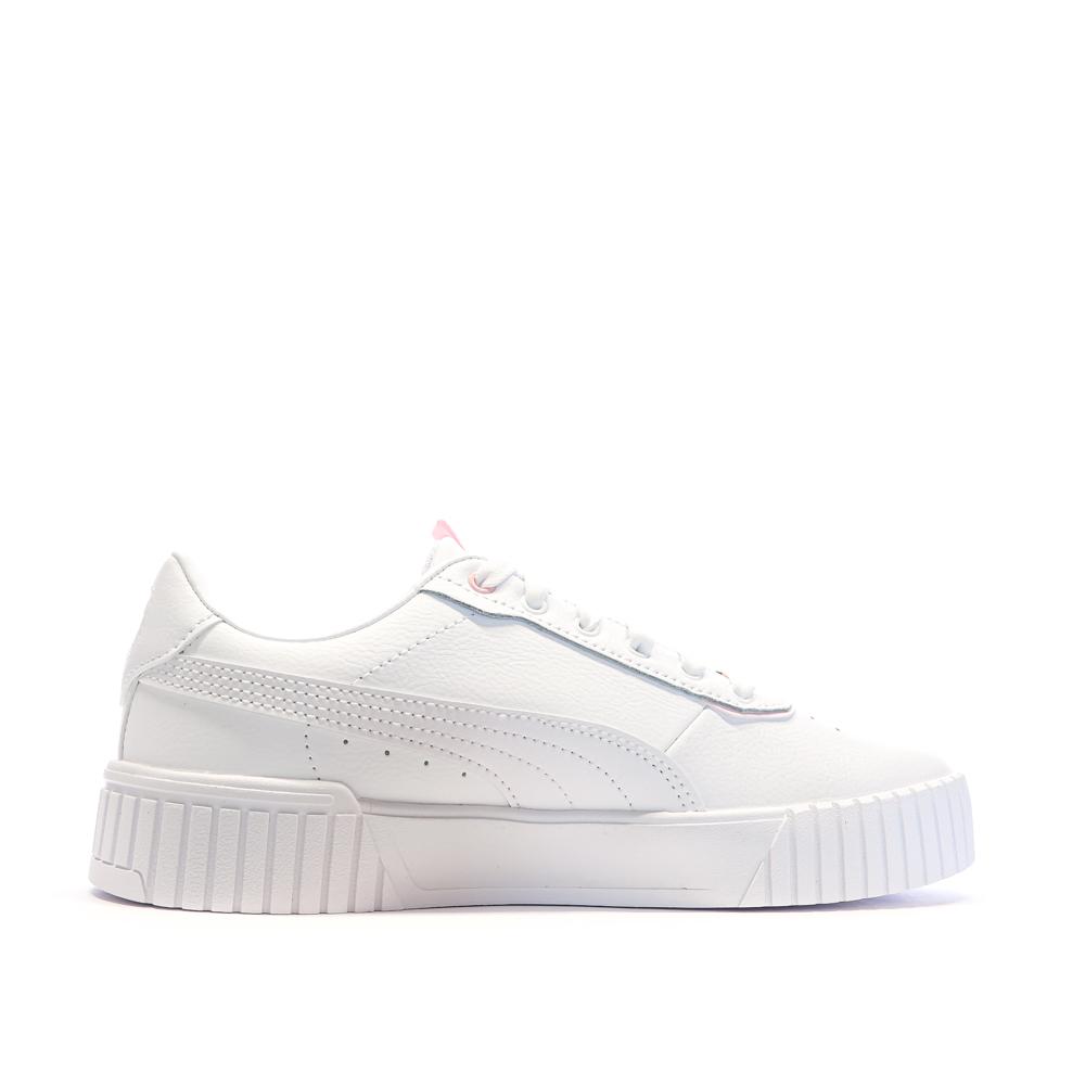 Puma Baskets Blanches/Roses Femme Puma Carina 2.0