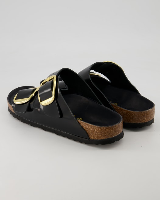 Birkenstock Arizona Big Buckle Pantoletten in Schwarz