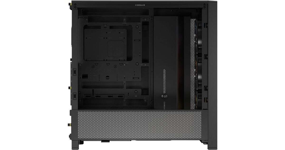 CorsairICUE Bundle midi tower behuizing  (Zwart | 2x USB-A | 1x USB-C | RGB | Tempered Glass)
