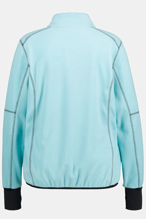 HYPRAR Fleece-Sweatshirt, Stehkragen, Langarm