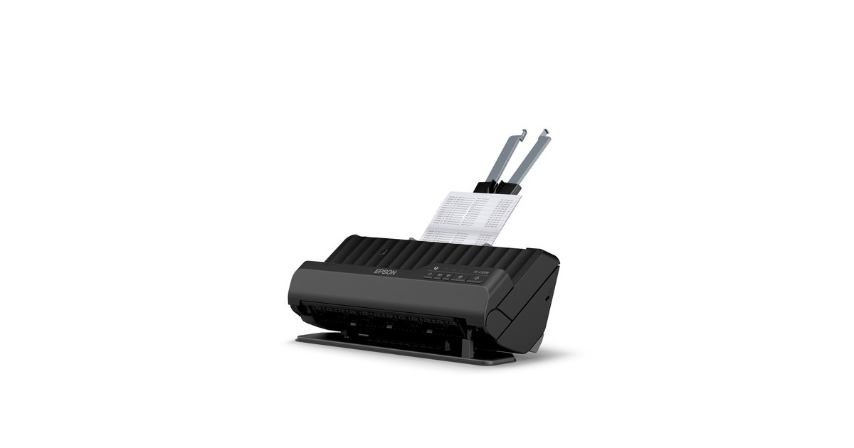 EpsonES-C320W compacte A4-documentscanner met Wi-Fi-connectiviteit en U-traject  (Zwart, A4, A5, A6, B5)