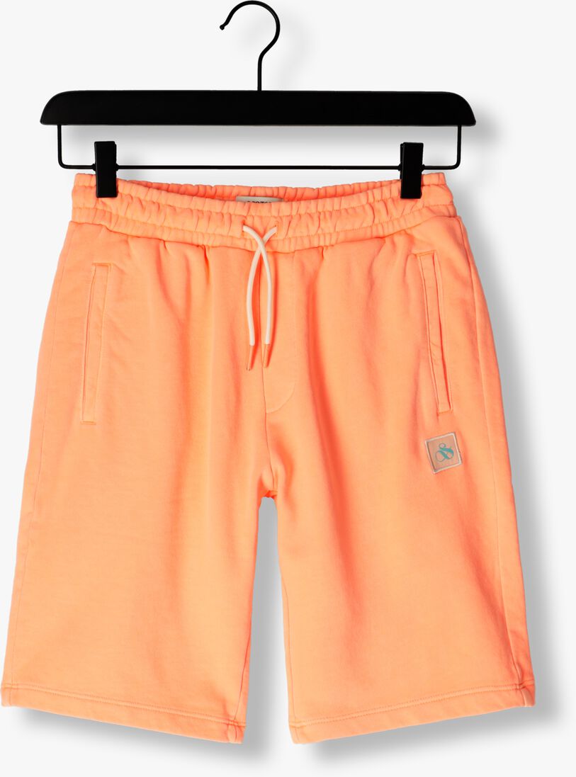 SCOTCH & SODA koraal scotch & soda korte broek garment-dyed sweatshort in organic cotton