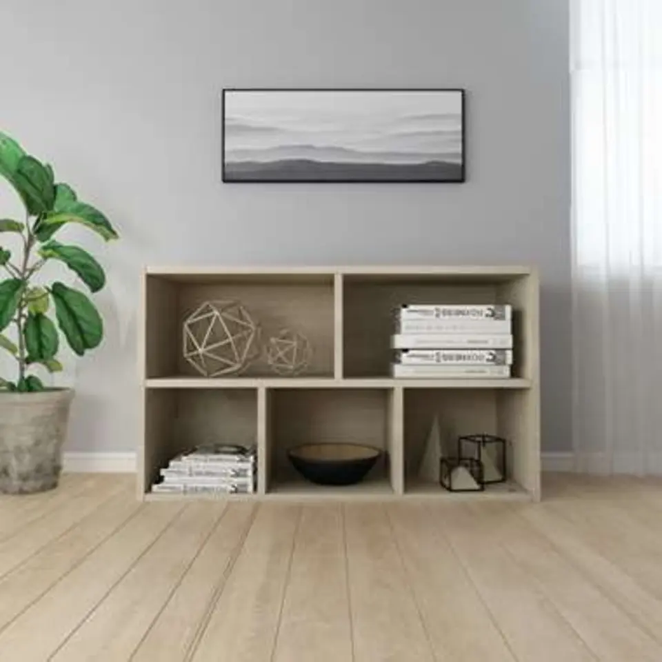 vidaXL - Boekenkast - Bruin - Bewerkt hout