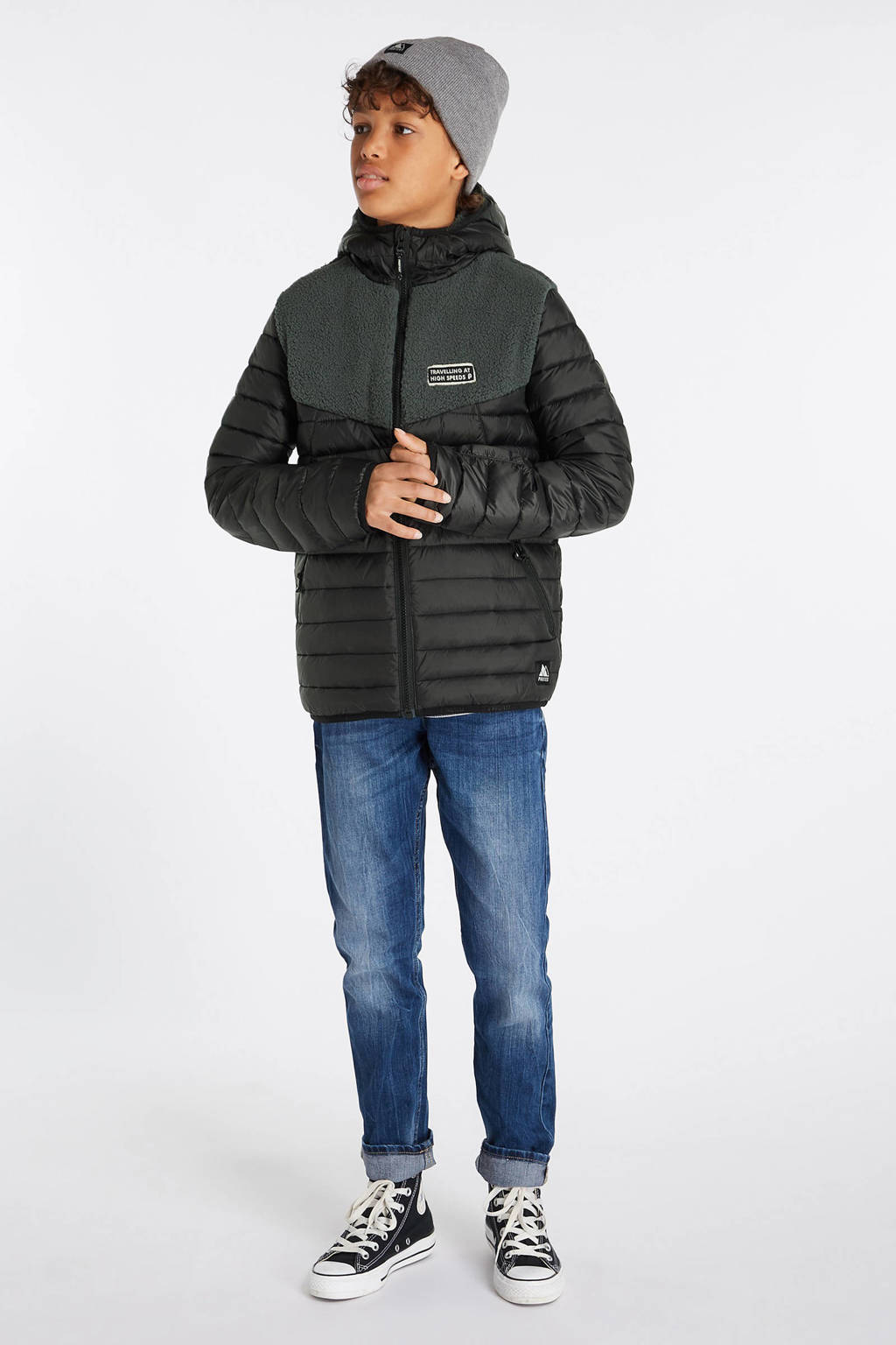 Protest outdoor jas PRTDUCO JR zwart