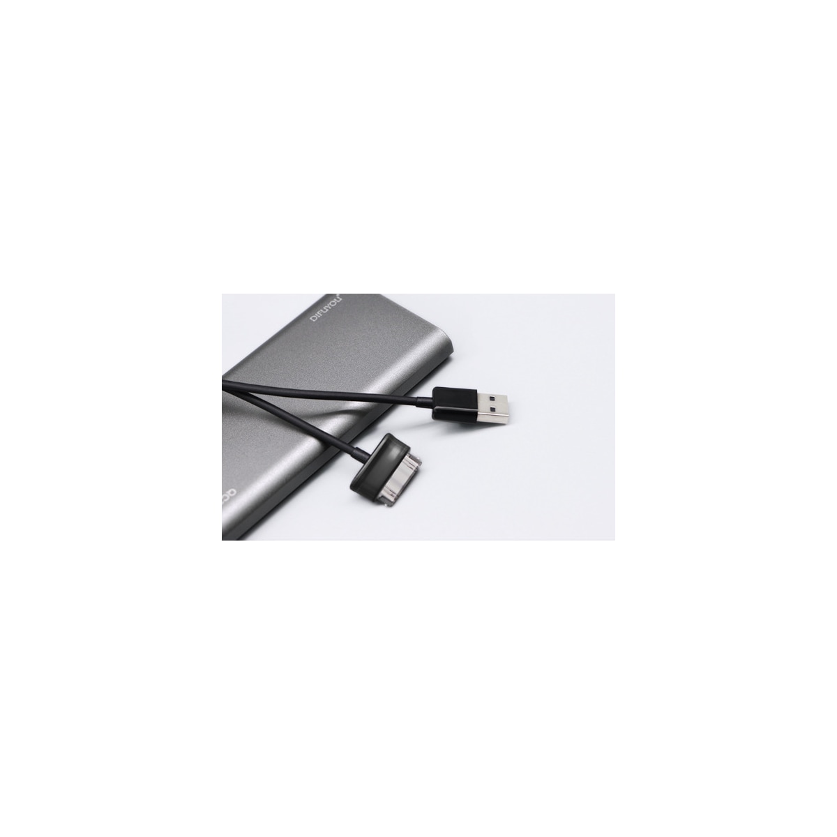 30 pins USB-kabel ladekabel/datakabel, kompatibel med Samsung P1000/N8000/N8010 Sort 1 m