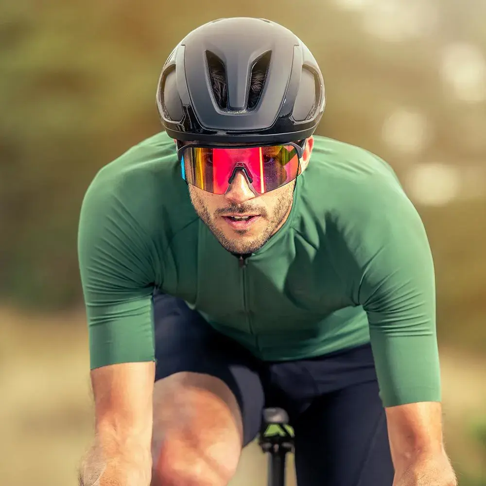 ppeeqq Model-I P R O Photochromic Fietsbril Mat Zwart met Rode Lens