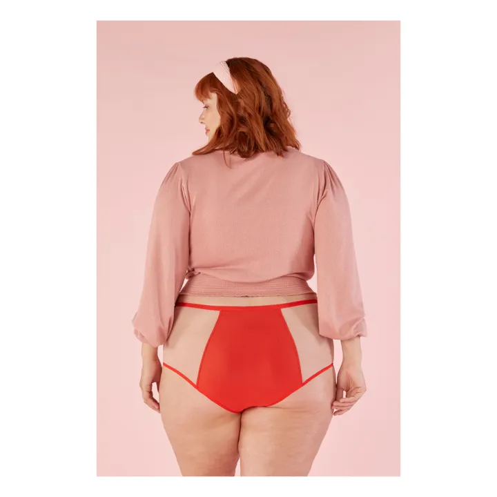 Pantys Culotte Menstruelle Taille Haute - Flux Abondant | Rouge