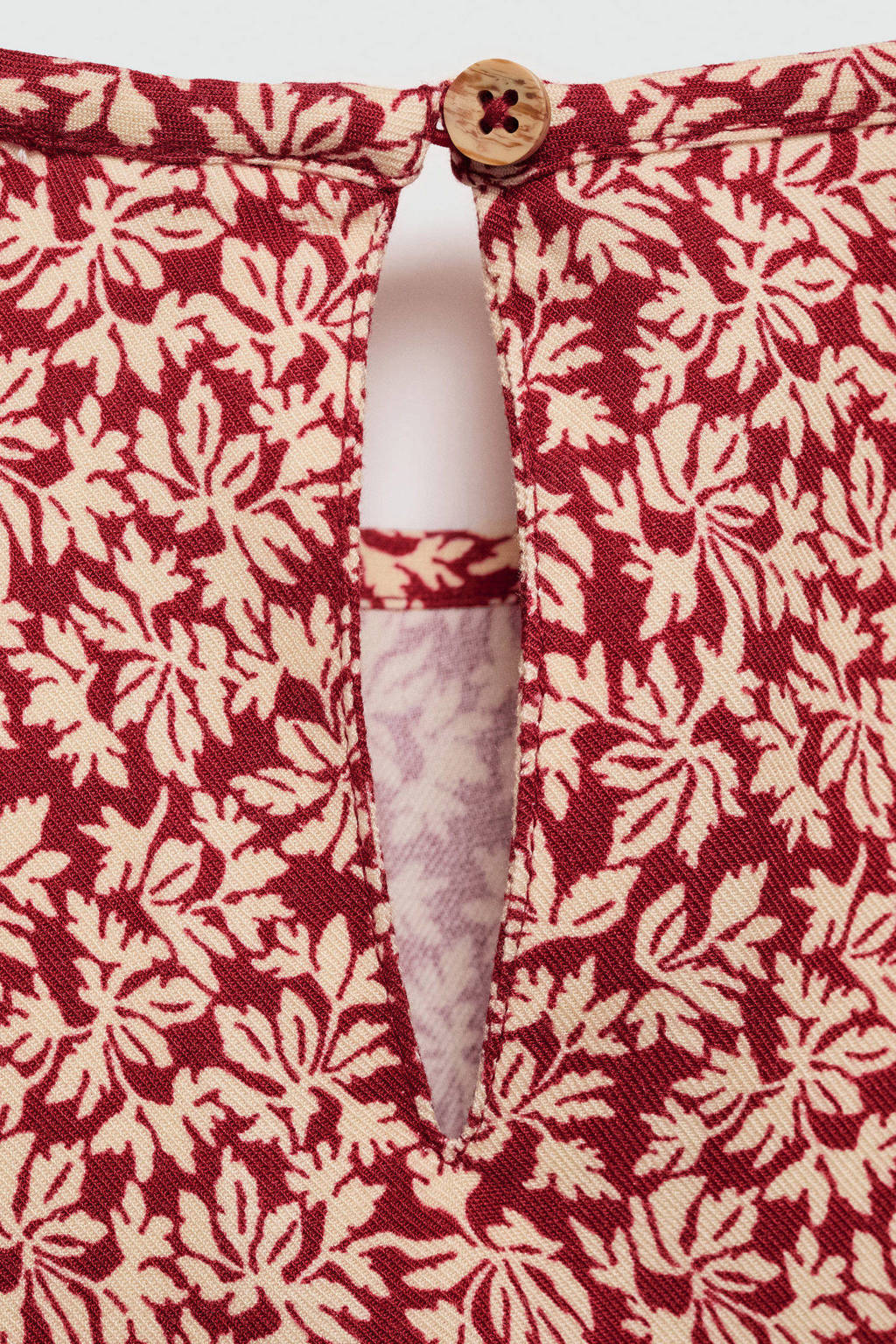 Mango Kids longsleeve met all over print donkerrood