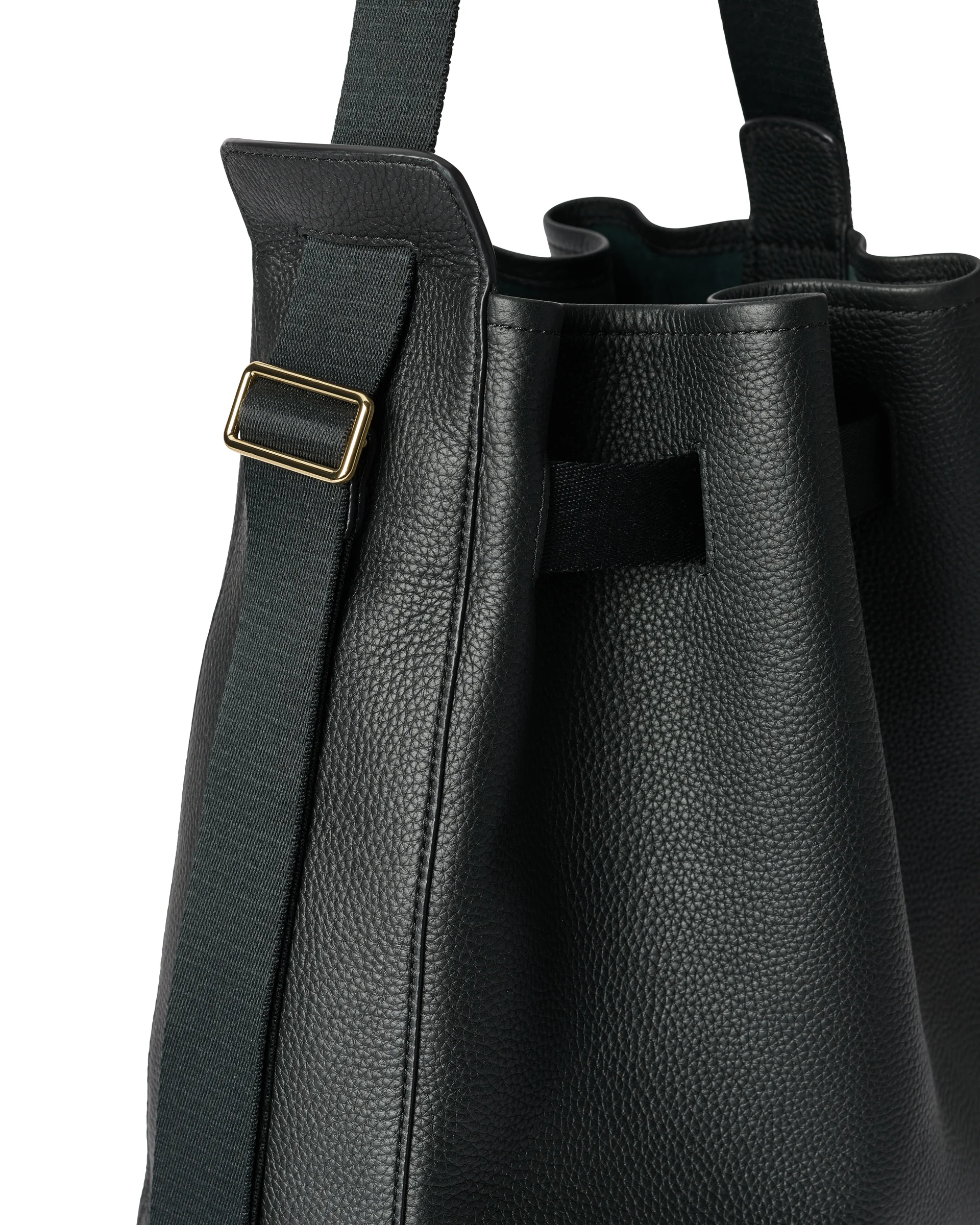 ECCO Sail Bag Hobo-Tasche aus Leder Schwarz 45X36X15 cm