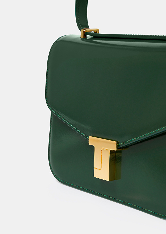 Sac 8 Bisvert émeraude en cuir