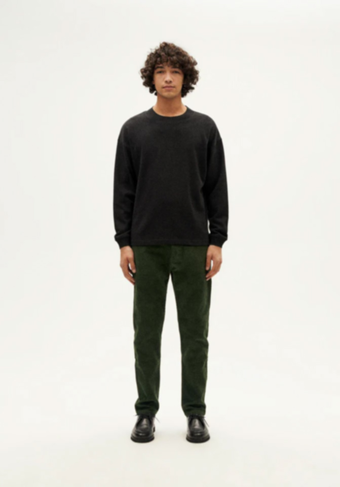 Thinking Mu Longsleeve Doug Hemp Black