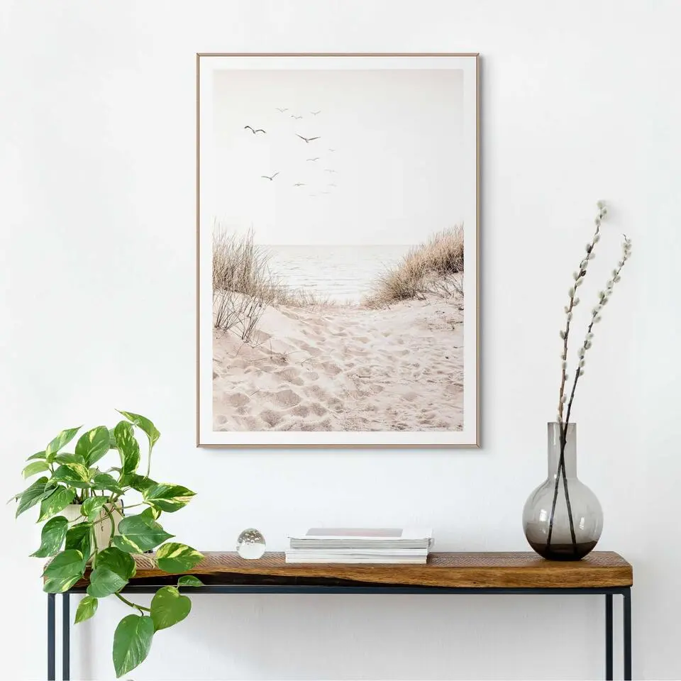 Schilderij Duinen - 70x50cm - Beige