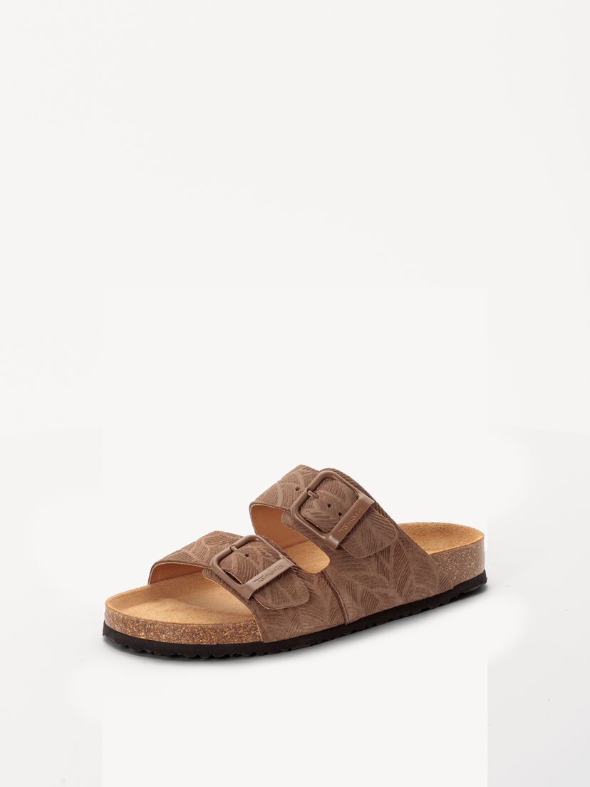 Leren Slipper - bruin