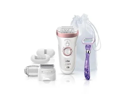 Braun Silk-épil 9 Epilierer -870 Senso Smart, Lyserød, Hvid, 40 pincetter, Batteri, Indbygget batteri, Lithium-Ion (Li-Ion), 12 V