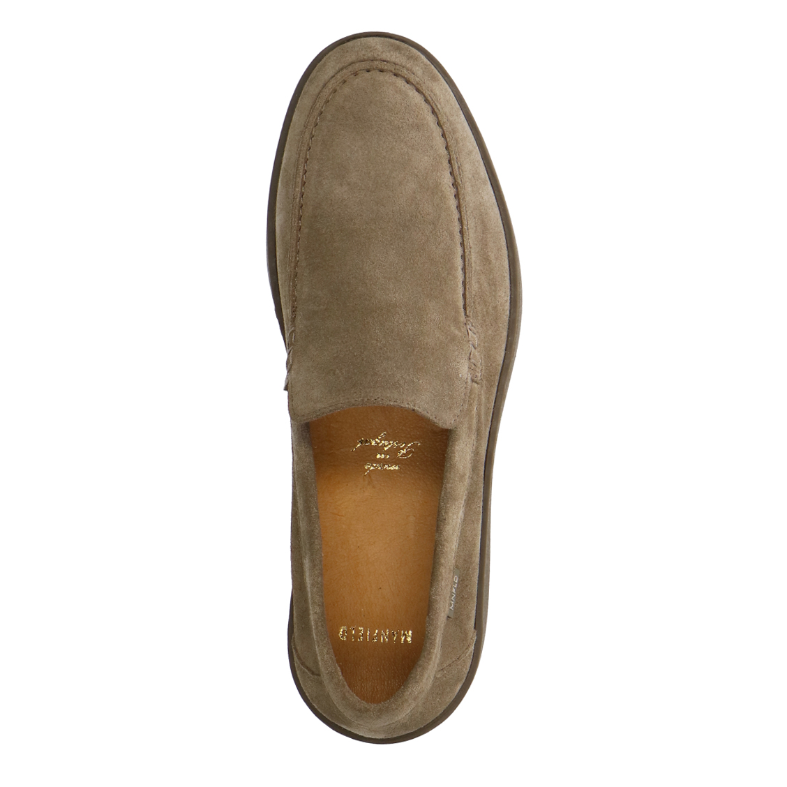Taupe suède loafers