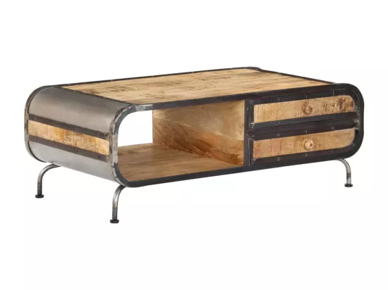 Table basse 100x50x35 cm Bois de manguier massif