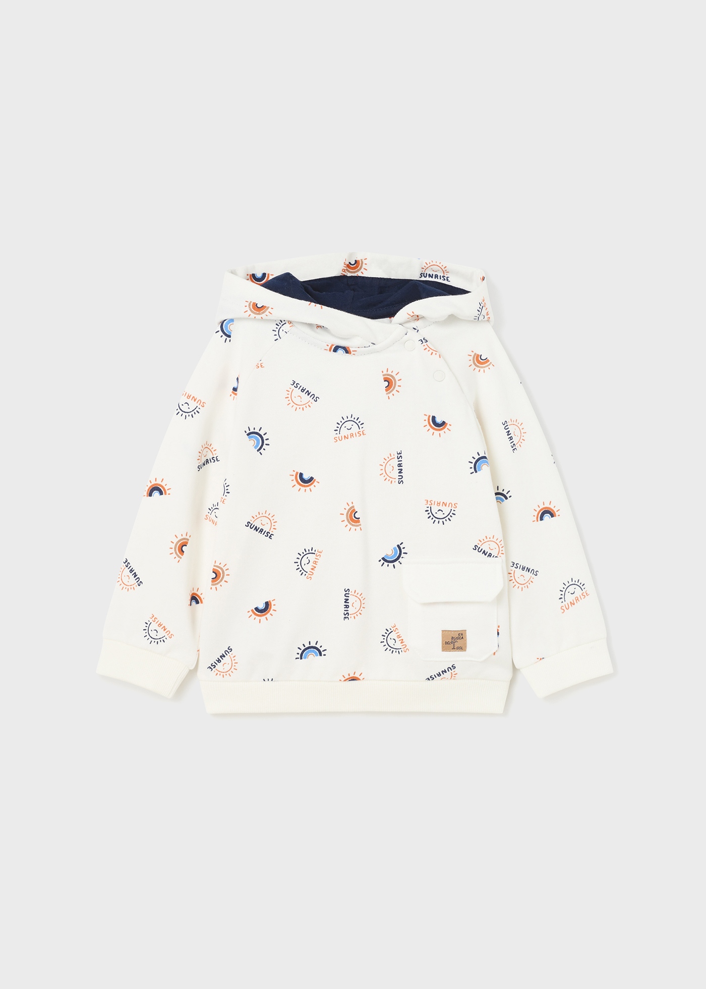 Conjunto de moletom estampado de 3 peças para bebê