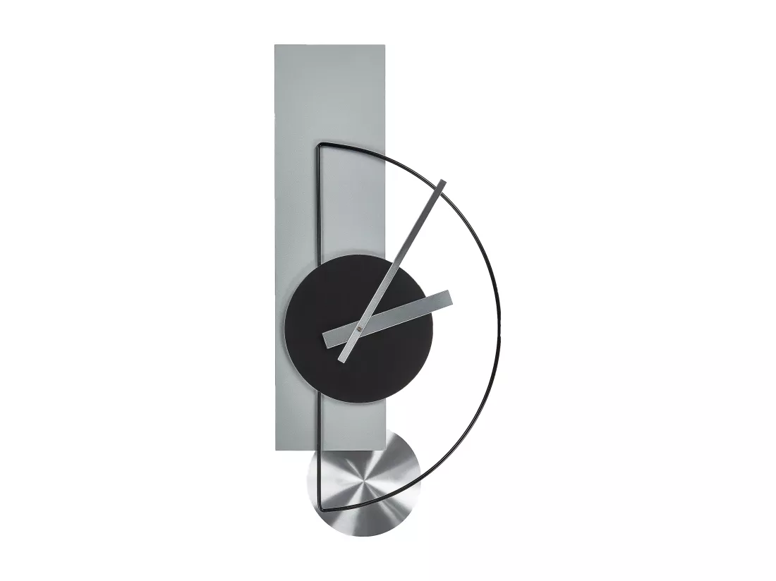 Horloge murale CEVINS 31 cm Métal Gris clair