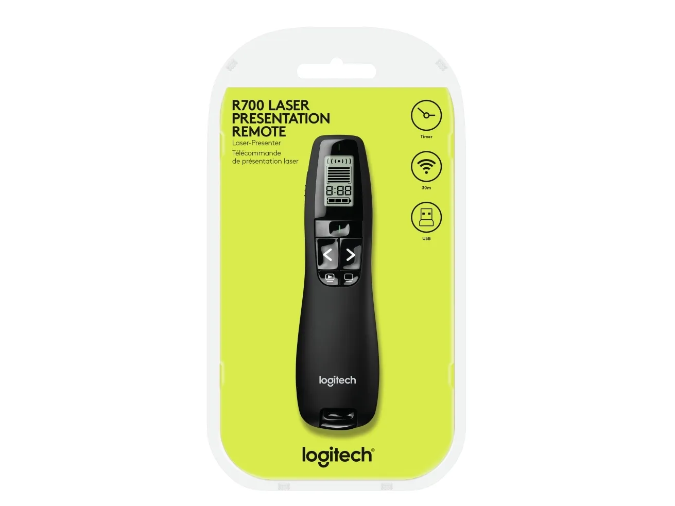 Logitech R700 Professional Presenter - Fjernbetjening til præsentation - RF