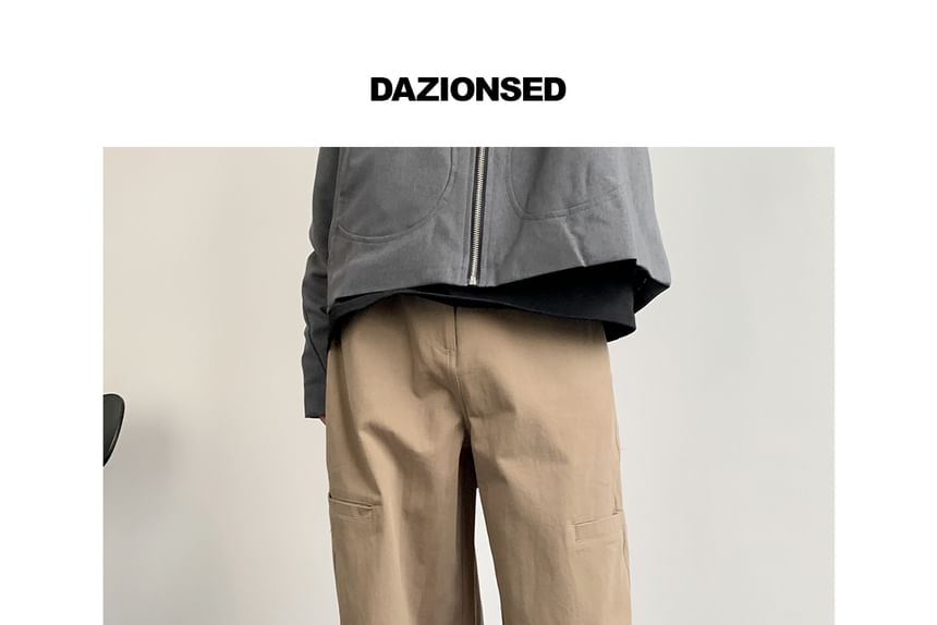DAZO Studios - Cargobroek met rechte pijpen en effen taille, middelhoge taille