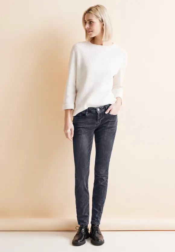Graue Casual Fit Jeans - authentic grey wash